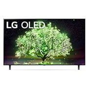 LG OLED 48'' A1 4K Smart TV con ThinQ AI (Inteligencia Artificial), Procesador α7 Gen4 AI, vista frontal, OLED48A1PSA, thumbnail 1