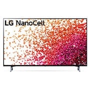 LG NanoCell 70'' NANO75 4K Smart TV con ThinQ AI (Inteligencia Artificial), Procesador α5 AI, Una vista frontal del televisor LG NanoCell, 70NANO75SPA, thumbnail 1