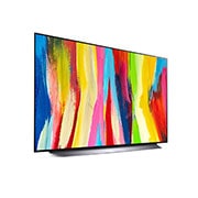 LG OLED evo C2 Smart TV 4K de 48 pulgadas, Vista lateral ligeramente inclinada, OLED48C2PSA, thumbnail 6