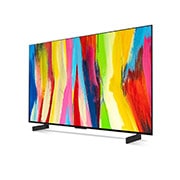LG OLED evo C2 Smart TV 4K de 42 pulgadas, Vista de la pantalla entera, OLED42C2PSA, thumbnail 4