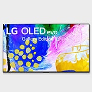 LG OLED 77'' G2 evo Smart TV con ThinQ AI (Inteligencia Artificial), Vista frontal con LG OLED evo Gallery Edition en la pantalla, OLED77G2PSA, thumbnail 1