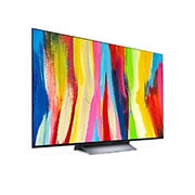 LG OLED evo C2 Smart TV 4K de 77 pulgadas, Vista lateral ligeramente inclinada, OLED77C2PSA, thumbnail 5