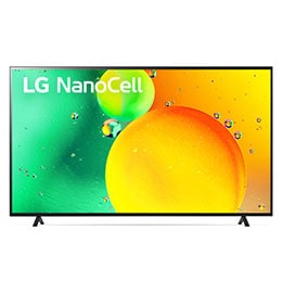 Vista frontal del televisor LG NanoCell2
