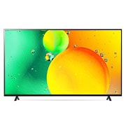 LG NanoCell 86'' NANO75 4K Smart TV con ThinQ AI (Inteligencia Artificial), α7 Gen5 AI Processor, vista frontal con imagen de relleno, 86NANO75SQA, thumbnail 2