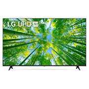 LG Televisor LG UHD TV 50'' Procesador α5 Gen5 AI 4K  ThinQ™ AI Smart TV, Una vista frontal del televisor LG UHD con la imagen de relleno y el logotipo del producto encima, 50UQ8000PSB, thumbnail 1