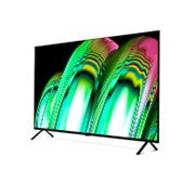 LG OLED 48'' A2 Smart TV con ThinQ AI (Inteligencia Artificial), Vista lateral de 60 grados con una imagen de relleno, OLED48A2PSA, thumbnail 4