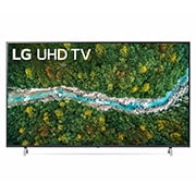 LG UHD AI ThinQ 75'' UP77 4K Smart TV, Procesador α5 AI, Magic Remote, Vista frontal del televisor LG UHD, 75UP7760PSB, thumbnail 1