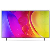 LG NanoCell TV 75'' NANO80 4K UHD SMART TV con ThinQ AI (Inteligencia Artificial), Procesador Inteligente α5 gen5, vista frontal con imagen de relleno, 75NANO80SQA, thumbnail 2