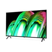 LG Pantalla LG OLED 65'' A2 4K Smart TV con ThinQ AI, Slightly-angled side view , OLED65A2PSA, thumbnail 3