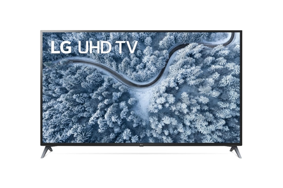LG  LG UHD AI ThinQ 70'' UP70 4K Smart TV, Procesador Quad Core 4K, Vista frontal del televisor LG UHD, 70UP7070PUE