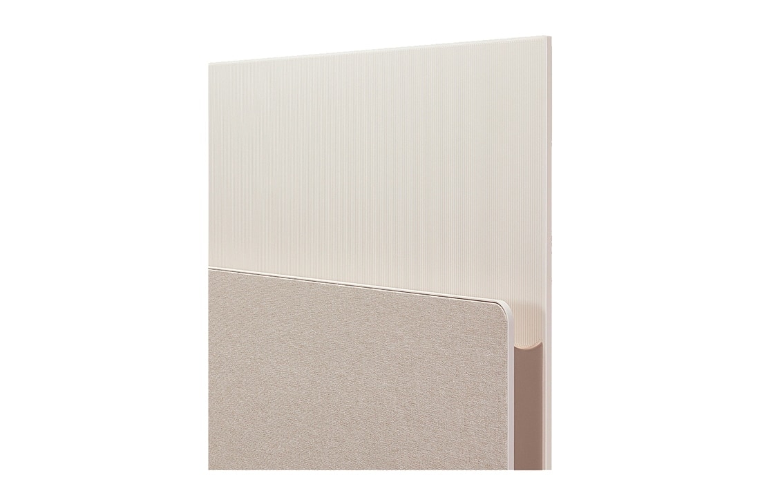 LG OLED | Objet Collection Posé, Close-up of the corner of Posé’s media shelf., 55LX1QPSA, thumbnail 12