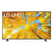 LG Pantalla LG UHD webOS 22 75” UQ7590 LED 4K Smart, front view, 75UQ7590PUB, thumbnail 1