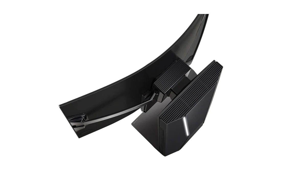 LG Televisor OLED FLEX 42'' Smart TV con Pantalla flexible para juegos , Vista aérea en ángulo del Flex con una pantalla completamente curva vista desde la parte izquierda superior.          , 42LX3QPSA, thumbnail 13