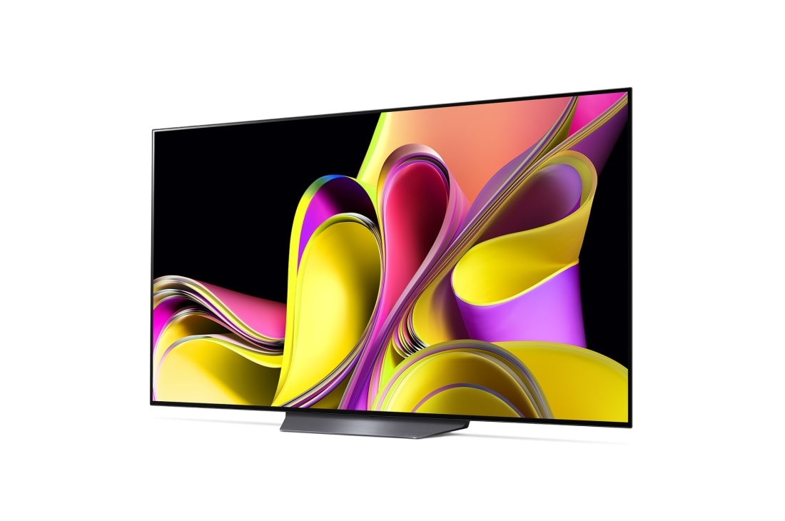 LG Pantalla LG OLED 65'' B3 4K SMART TV con ThinQ AI, Vista lateral en un ángulo ligero hacia la izquierda., OLED65B3PSA, thumbnail 3