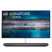 LG OLED TV 77'' | UHD 4K SMART TV | Ultra HD | Procesador α9 Gen 2  | ThinQ™ AI | Diseño  Super Delgado | Resolución tipo Cine 4K HDR / HFR | Sonido Frontal, LG SIGNATURE OLED TV W9 - 4K HDR Smart TV w/ AI ThinQ® - 65'' Class (64.5'' Diag), A picture of the overhead view from tilted angle, OLED65W9PUA, thumbnail 2, OLED77W9PUA, thumbnail 3