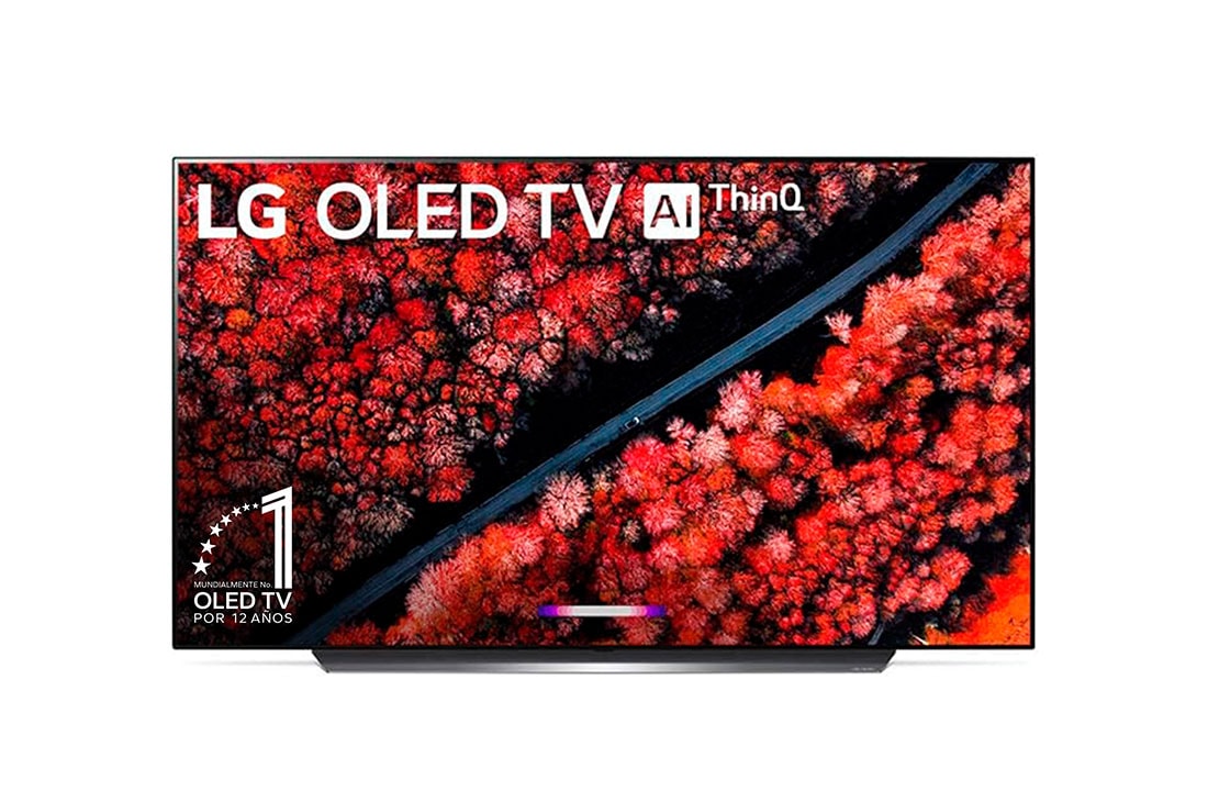 LG OLED TV 55'' | UHD 4K SMART TV | Ultra HD LED| Procesador α9 Gen 2 | ThinQ™ AI | Resolución tipo Cine 4K HDR / HFR | Dolby Vision - Atmos |, front view, OLED55C9PUA, thumbnail 2