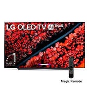LG OLED TV 55'' | UHD 4K SMART TV | Ultra HD LED| Procesador α9 Gen 2 | ThinQ™ AI | Resolución tipo Cine 4K HDR / HFR | Dolby Vision - Atmos |, front view, OLED55C9PUA, thumbnail 1