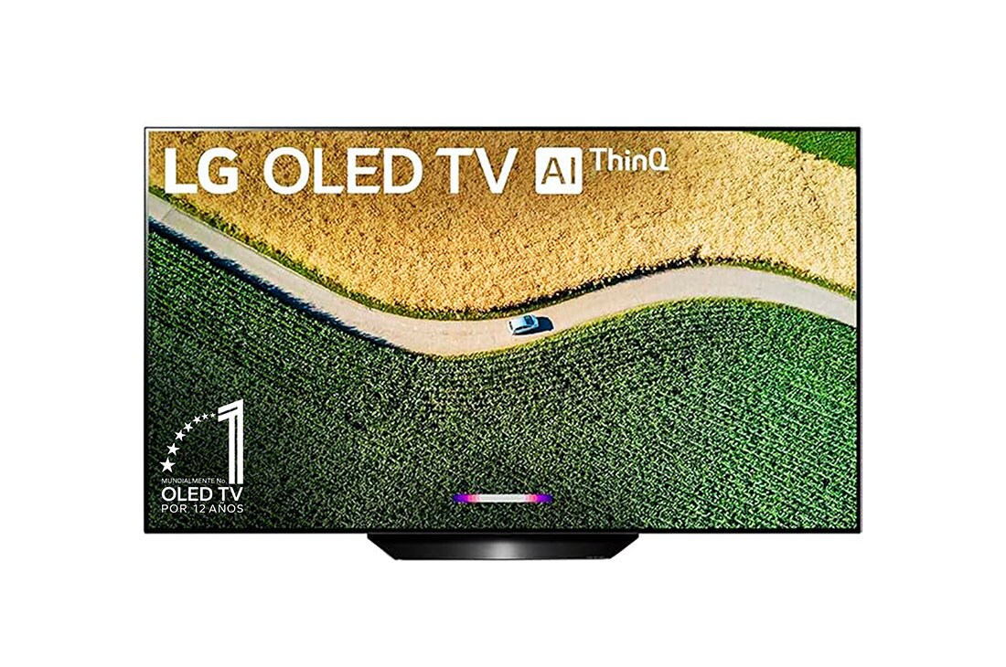 LG  OLED TV 55'' | UHD 4K SMART TV | Ultra HD | Procesador α7 Gen 2 | ThinQ™ AI | Resolución tipo Cine 4K HDR / HFR | Dolby Vision - Atmos | Pantalla tipo Cine, Front  view , OLED55B9PSB, thumbnail 2