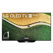 LG  OLED TV 55'' | UHD 4K SMART TV | Ultra HD | Procesador α7 Gen 2 | ThinQ™ AI | Resolución tipo Cine 4K HDR / HFR | Dolby Vision - Atmos | Pantalla tipo Cine, Front  view , OLED55B9PSB, thumbnail 2