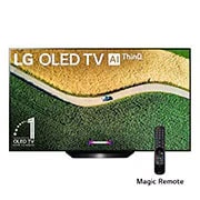 LG  OLED TV 55'' | UHD 4K SMART TV | Ultra HD | Procesador α7 Gen 2 | ThinQ™ AI | Resolución tipo Cine 4K HDR / HFR | Dolby Vision - Atmos | Pantalla tipo Cine, Front  view , OLED55B9PSB, thumbnail 1