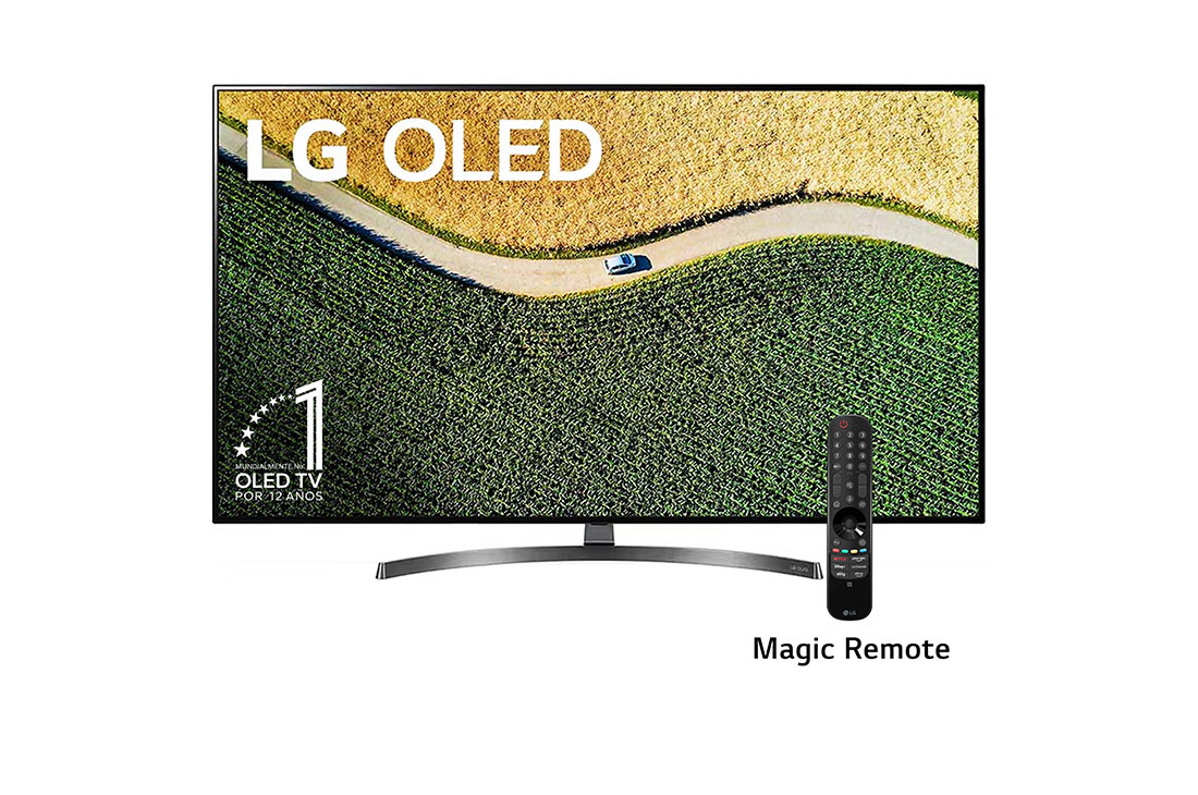 LG  OLED TV 65'' | UHD 4K SMART TV | Ultra HD | Procesador α7 Gen 2  | ThinQ™ AI | Resolución tipo Cine 4K HDR / HFR | Dolby Vision - Atmos | Pantalla tipo Cine, vista frontal, OLED65B9PSB