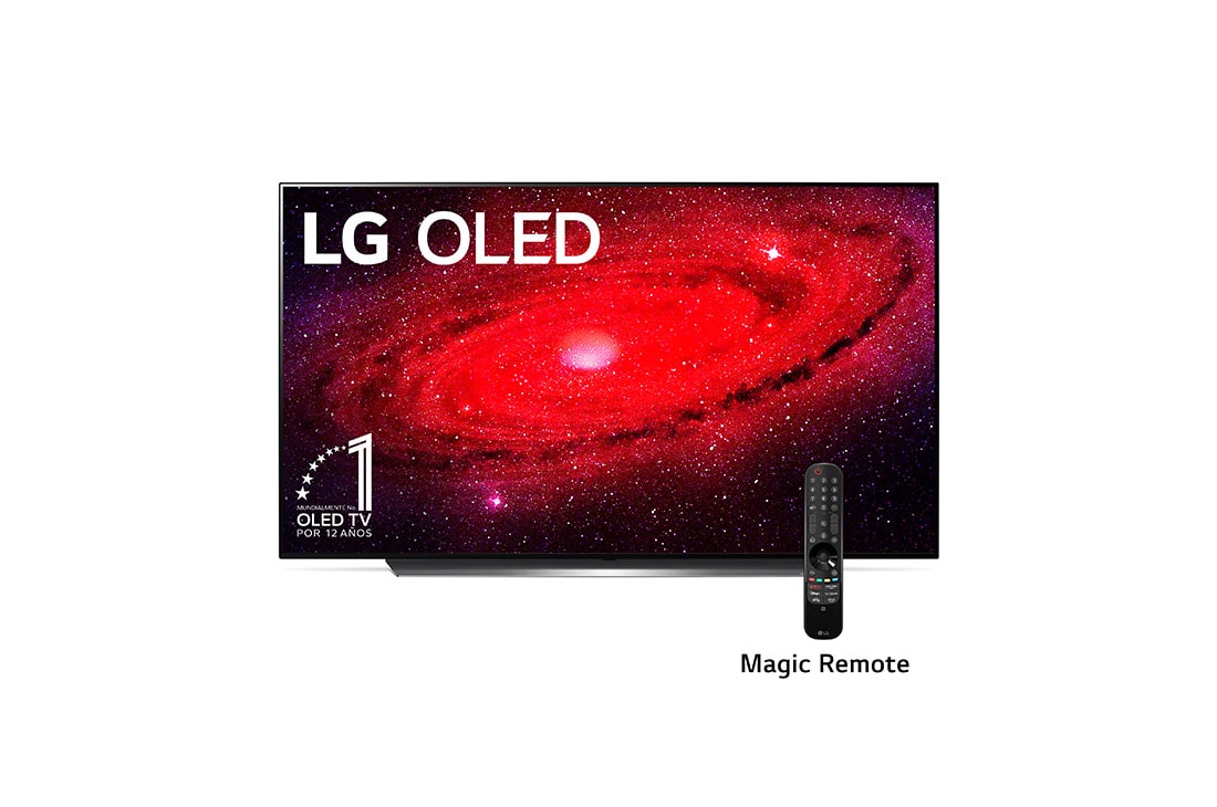 LG  OLED TV 65'' 4K | Pixeles con Auto- Iluminación | UHD 4K SMART TV | Ultra HD LED | Procesador α9 Gen 3 | ThinQ™ AI | Dolby Vision- Atmos, vista frontal, OLED65CXPUA