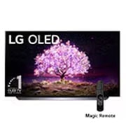 LG OLED 55'' C1 4K Smart TV con ThinQ AI (Inteligencia Artificial), Procesador α9 Gen4 AI , vista frontal, OLED55C1PSA, thumbnail 1