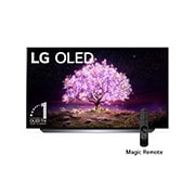 LG OLED 55'' C1 4K Smart TV con ThinQ AI (Inteligencia Artificial), Procesador α9 Gen4 AI , vista frontal, OLED55C1PUB, thumbnail 1