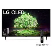 LG OLED 55'' A1 4K Smart TV con ThinQ AI (Inteligencia Artificial), Procesador α7 Gen4 AI , vista frontal, OLED55A1PSA, thumbnail 1