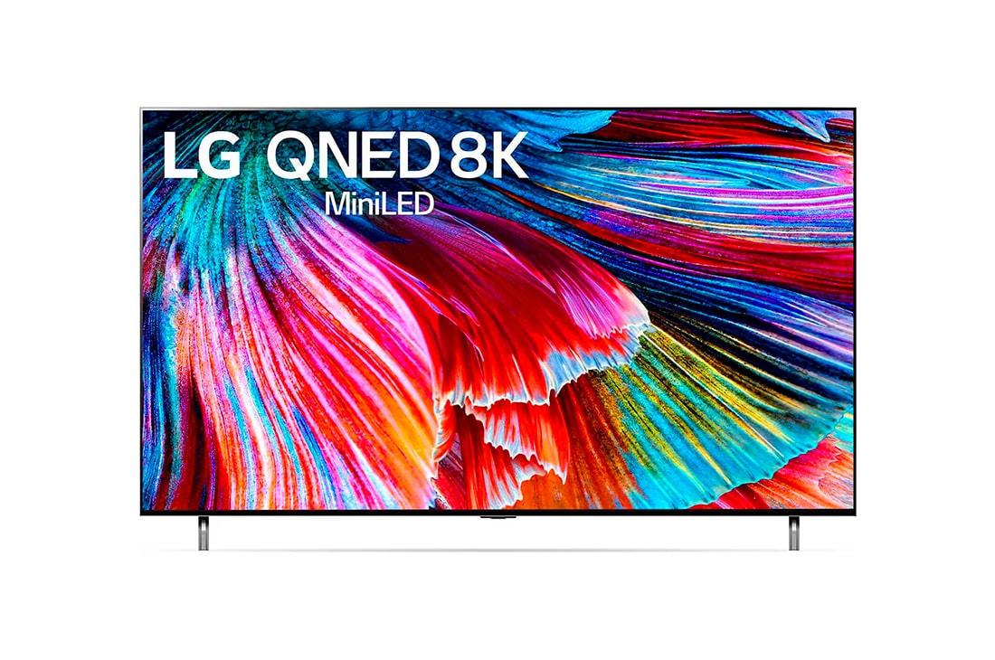 LG QNED Mini LED 86'' QNED99 8K Smart TV con ThinQ AI (Inteligencia Artificial), Procesador α9 Gen4 AI 8K, Vista frontal con imagen de relleno, 86QNED99SPA, thumbnail 2
