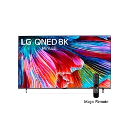 Una vista frontal del televisor LG QNED2