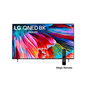 Una vista frontal del televisor LG QNED1
