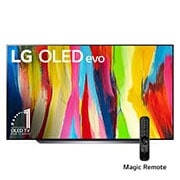 LG   LG OLED evo C2 Smart TV 4K de 83 pulgadas, Vista frontal , OLED83C2PSA, thumbnail 1