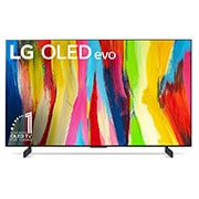 LG OLED evo C2 Smart TV 4K de 42 pulgadas, Vista frontal , OLED42C2PSA, thumbnail 2