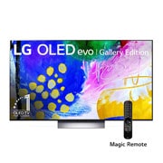 LG OLED 77'' G2 evo Smart TV con ThinQ AI (Inteligencia Artificial), Vista frontal con LG OLED evo Gallery Edition en la pantalla, OLED77G2PSA, thumbnail 1