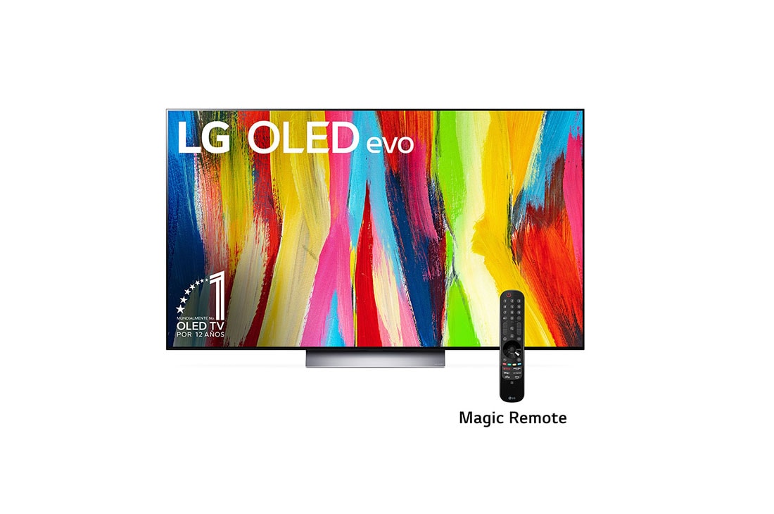 LG OLED evo C2 Smart TV 4K de 77 pulgadas, Vista frontal , OLED77C2PSA