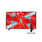 LG Televisor LG UHD TV 86'' Procesador α7 Gen5 AI 4K  ThinQ™ AI Smart TV, Una vista frontal del televisor LG UHD con la imagen de relleno y el logotipo del producto encima, 86UQ9050PSC, thumbnail 1