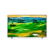 LG QNED 75'' Smart TV con ThinQ AI (Inteligencia Artificial), vista frontal con imagen de relleno, 75QNED80SQA, thumbnail 2