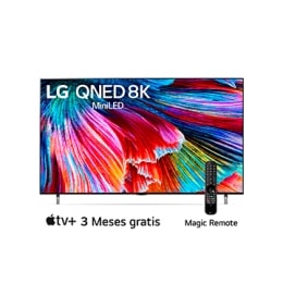 Una vista frontal del televisor LG QNED2