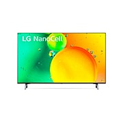 LG  LG NanoCell 43'' NANO75 4K Smart TV con ThinQ AI (Inteligencia Artificial), α5 AI Processor, vista frontal con imagen de relleno, 43NANO75SQA, thumbnail 2