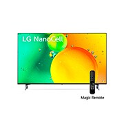 LG  LG NanoCell 43'' NANO75 4K Smart TV con ThinQ AI (Inteligencia Artificial), α5 AI Processor, Vista frontal del televisor LG NanoCell, 43NANO75SQA, thumbnail 1