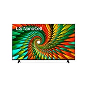 LG Smart TV LG de 50 pulgadas 4K NanoCell NANO77, 2023, vista frontal con imagen de relleno, 50NANO77SRA, thumbnail 2