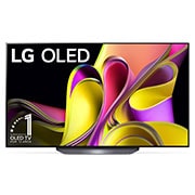 LG Pantalla LG OLED 55'' B3 4K SMART TV con ThinQ AI, Vista frontal con el LG OLED y la frase «El mejor OLED del mundo por 10 años»., OLED55B3PSA, thumbnail 2
