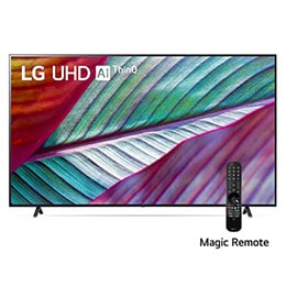 Vista frontal del televisor LG UHD2