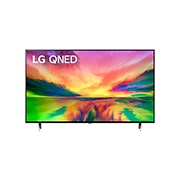 LG Pantalla LG QNED 65'' QNED80 4K SMART TV con ThinQ AI , vista frontal con imagen de relleno, 65QNED80SRA, thumbnail 2