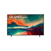 LG Pantalla LG QNED miniLED 86'' QNED85 4K SMART TV con ThinQ AI, vista frontal con imagen de relleno, 86QNED85SRA, thumbnail 2