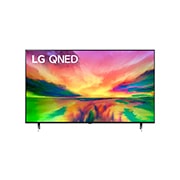 LG Pantalla LG QNED 75'' QNED80 4K SMART TV con ThinQ AI , vista frontal con imagen de relleno, 75QNED80SRA, thumbnail 2