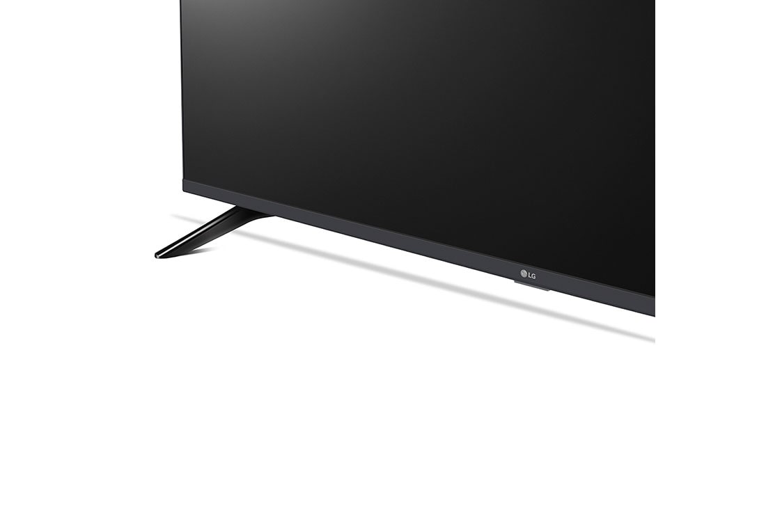 LG Pantalla LG UHD 55'' UR73 4K SMART TV con ThinQ AI , stand edge view, 55UR7300PSA, thumbnail 8
