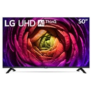 LG Pantalla LG UHD 50'' UR73 4K SMART TV con ThinQ AI , front view, 50UR7300PSA, thumbnail 1