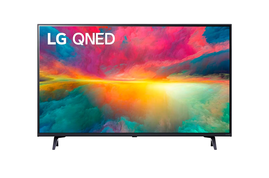 LG Pantalla LG QNED 75 43'' 4K SMART TV con ThinQ AI, vista frontal con imagen de relleno, 43QNED75SRA, thumbnail 2